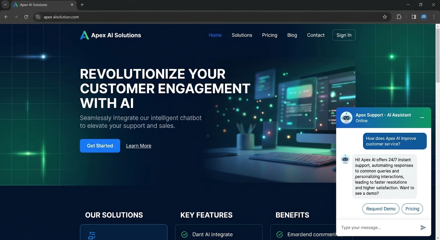AI-Integrated Website System